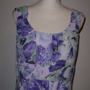 Womens Signature Ella Sleeveless Dress 12 Floral